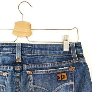 Joe's Jeans Blue Distressed Wide Leg Flare Denim